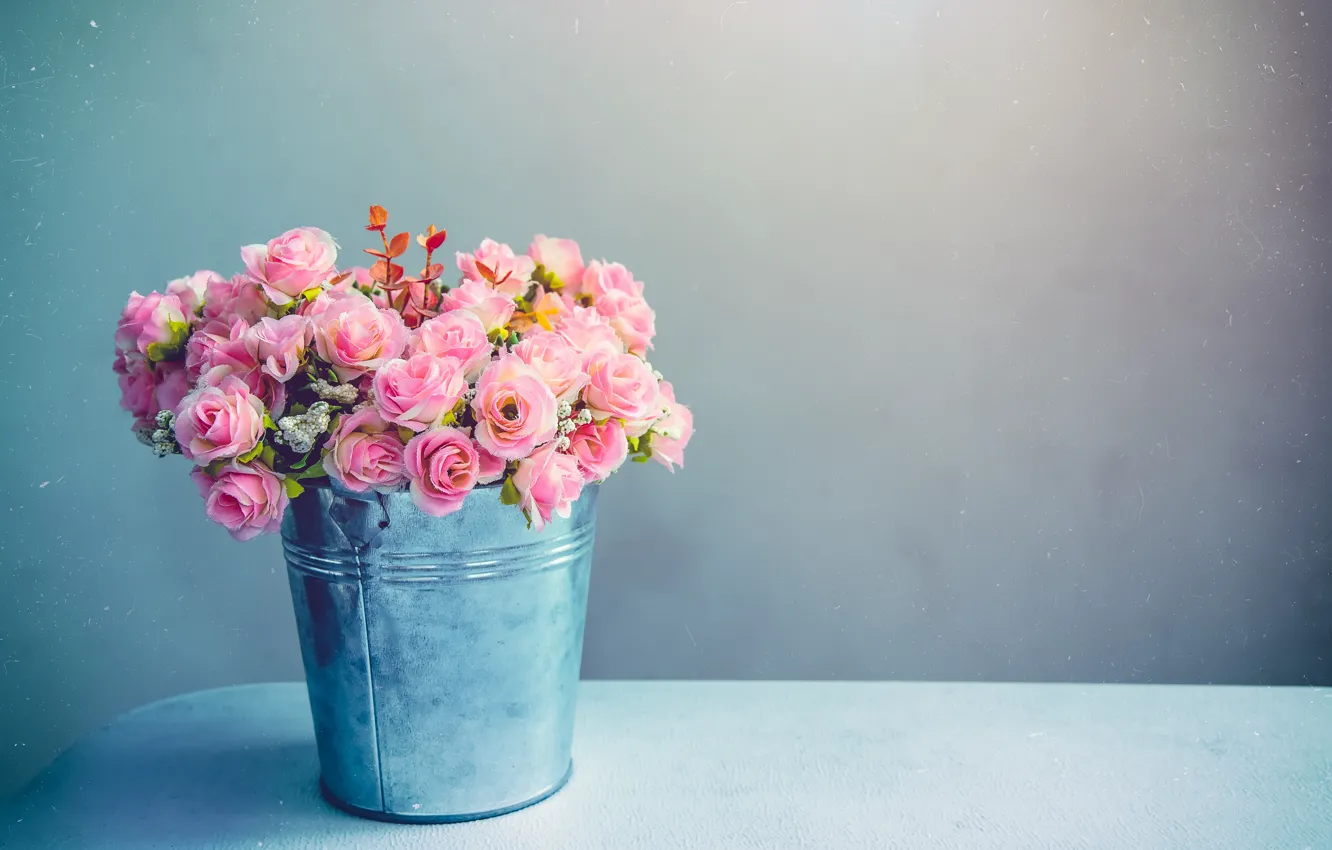 Photo wallpaper flowers, background, bouquet, vase, flowers, background, vase, bouquet