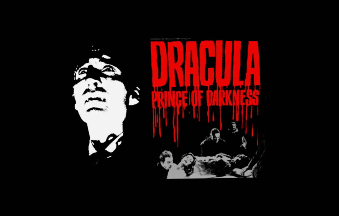 Photo wallpaper 1966, Dracula, Dracula, Prince of Darkness, Christopher Lee, a horror movie, prince of darkness, hammer …