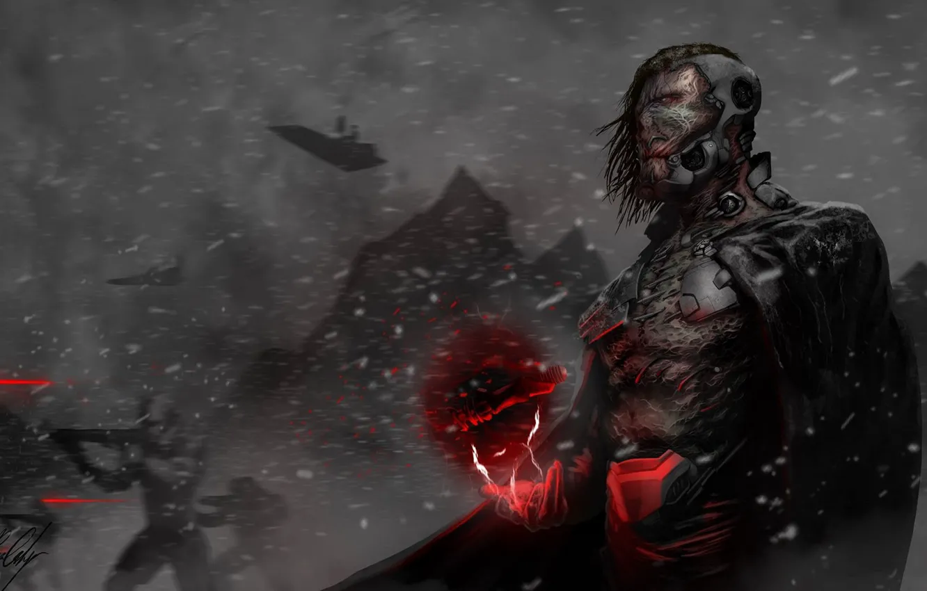 Photo wallpaper the wind, monster, dust