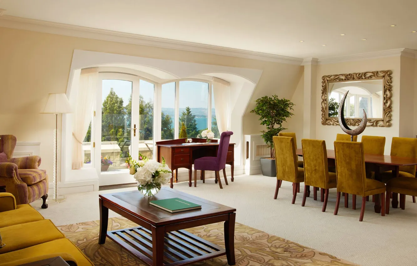 Photo wallpaper room, interior, 5 Star Hotel in Belfast, Culloden Hotel, the hotel