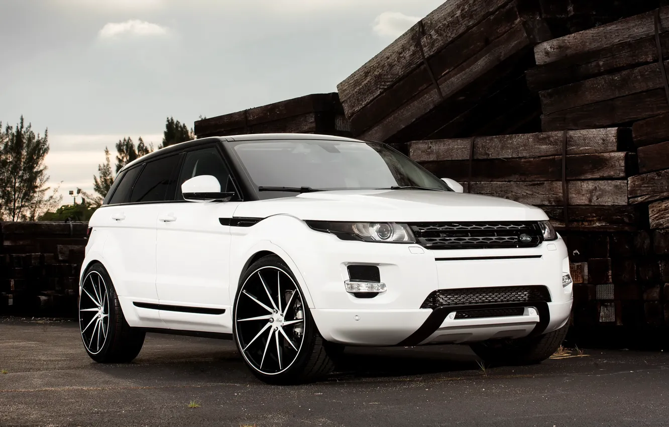 Photo wallpaper Land Rover, with, color, Evoque, exterior, painted, gloss, trim