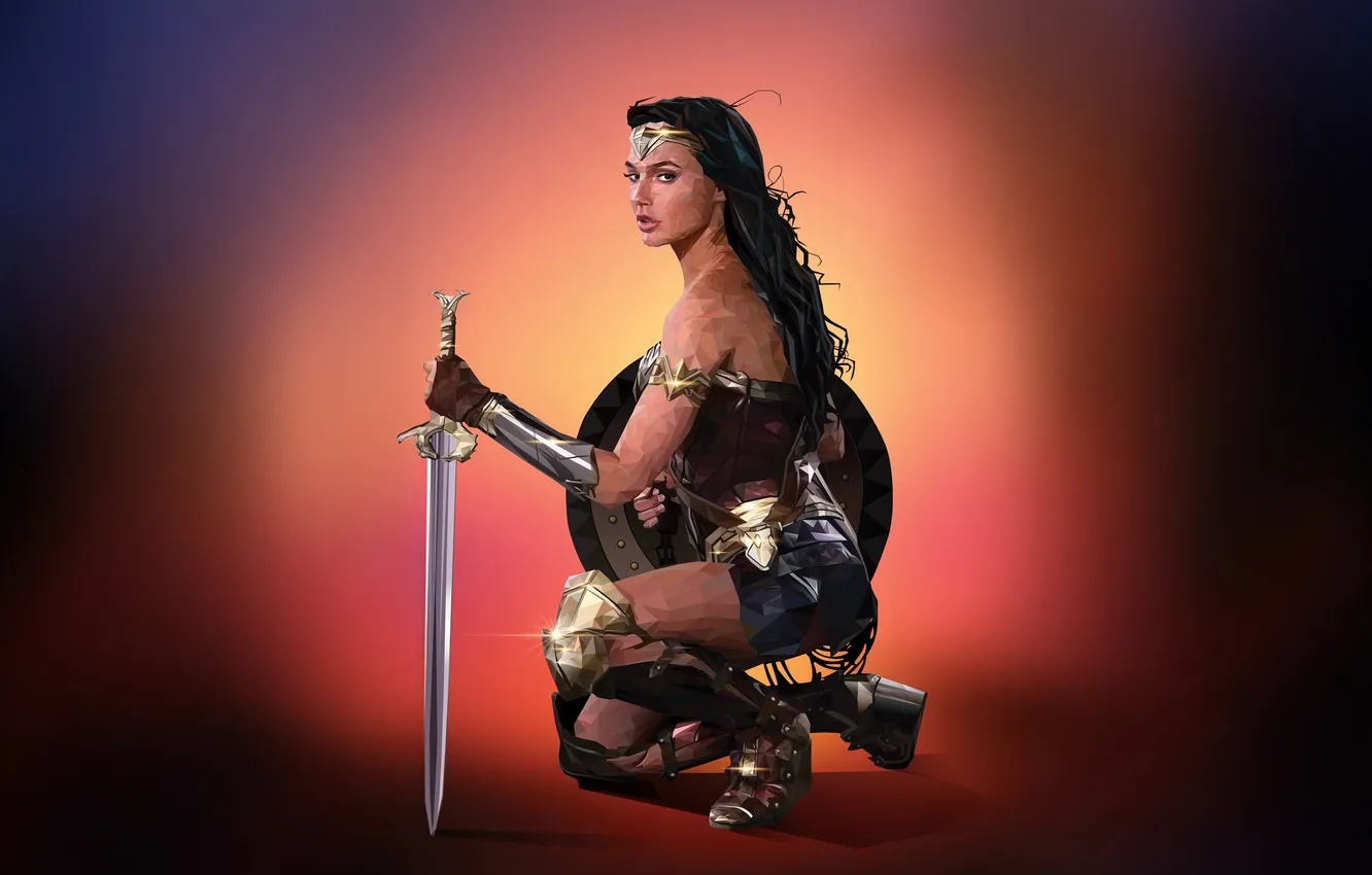 Photo wallpaper Spirit, Wonder Woman, warrior, Unleashed