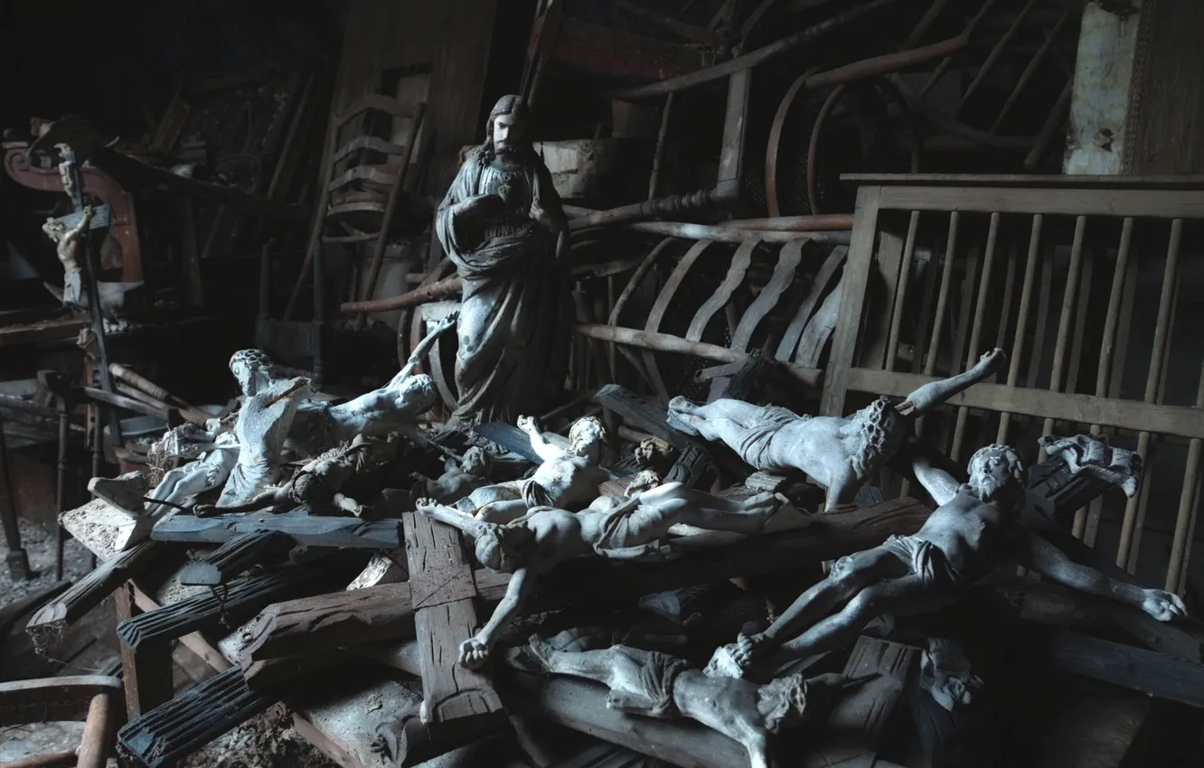 Photo wallpaper cross, religion, the crucifixion