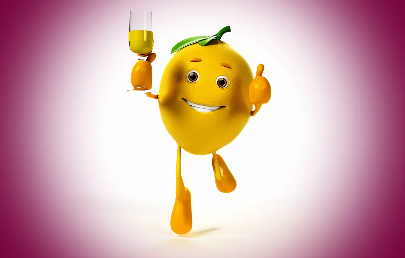 Photo wallpaper look, smile, background, lemon, running, lemon, champagne, eyes