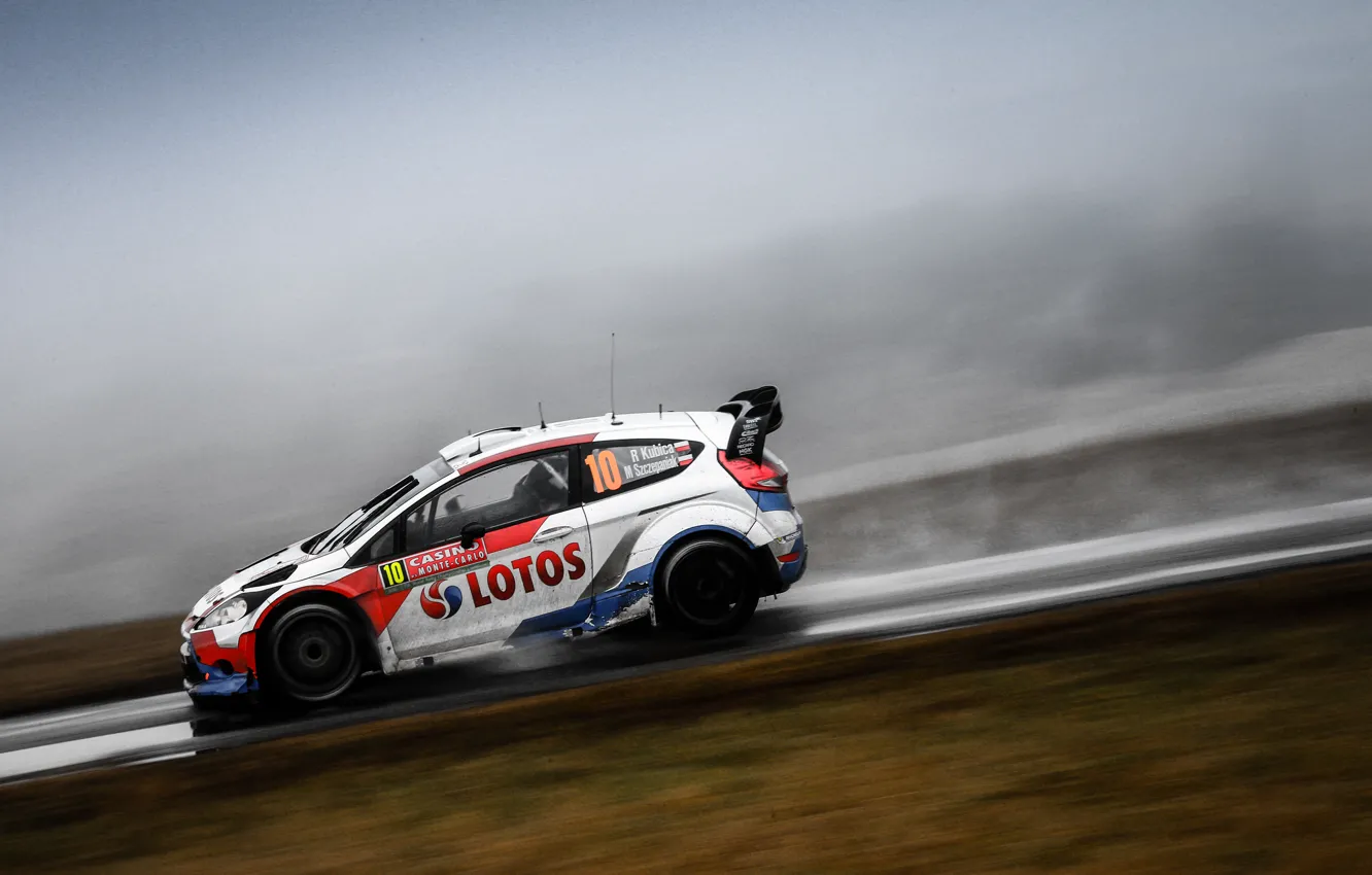 Photo wallpaper Ford, WRC, Rally, Fiesta, Kubica, 2014