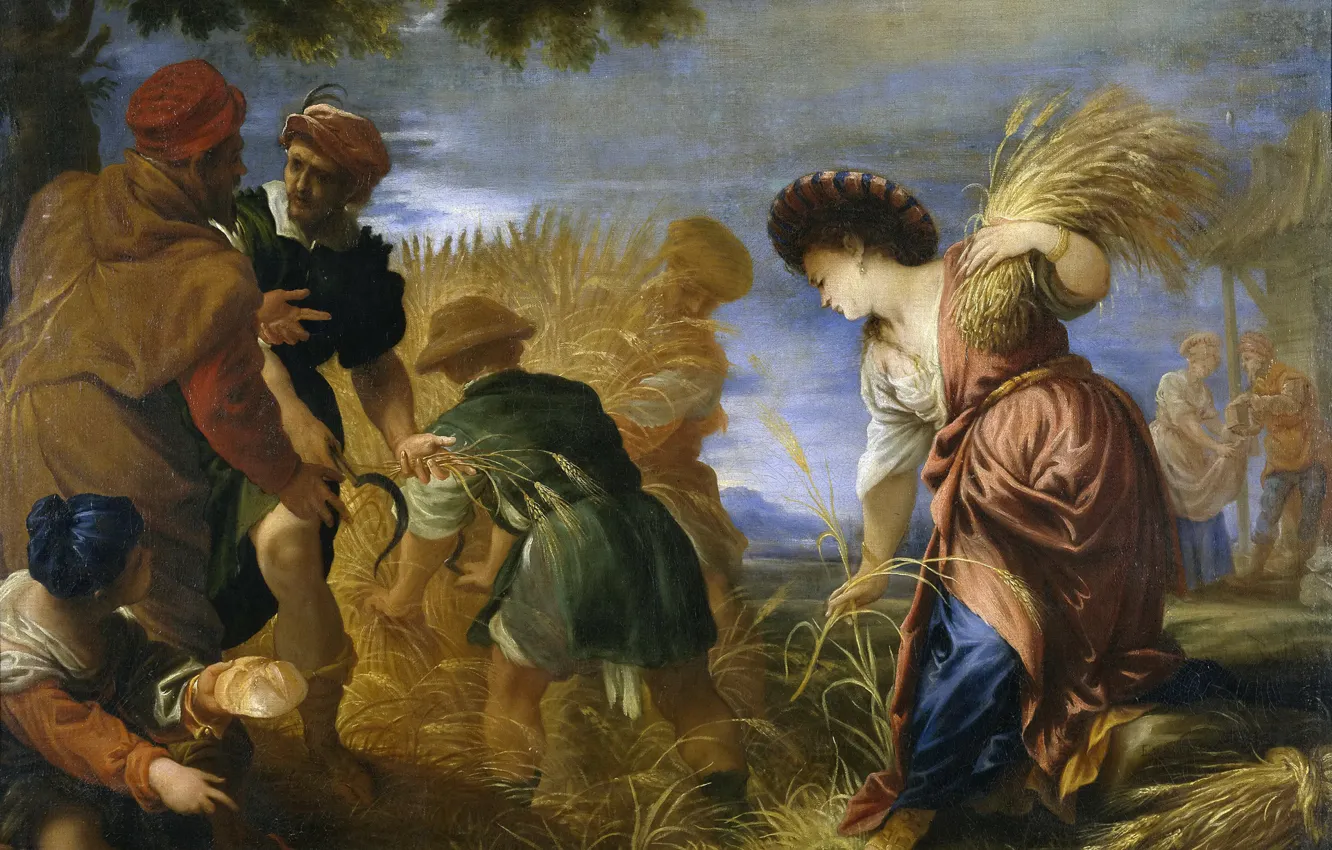 Photo wallpaper picture, history, genre, mythology, Juan Antonio de Frías Escalante, The reapers in the Promised Land