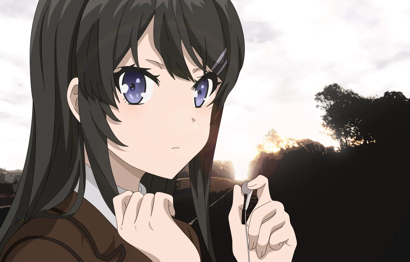 Photo wallpaper girl, headphones, Masamune-Only no Revenge, Revenge Masamune