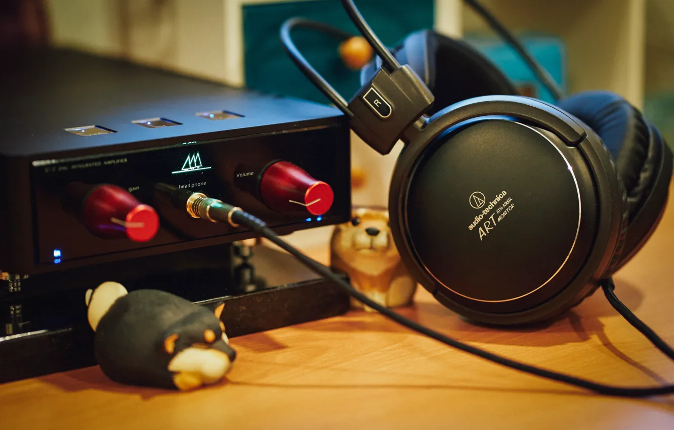 Photo wallpaper music, headphones, ATH-A900x