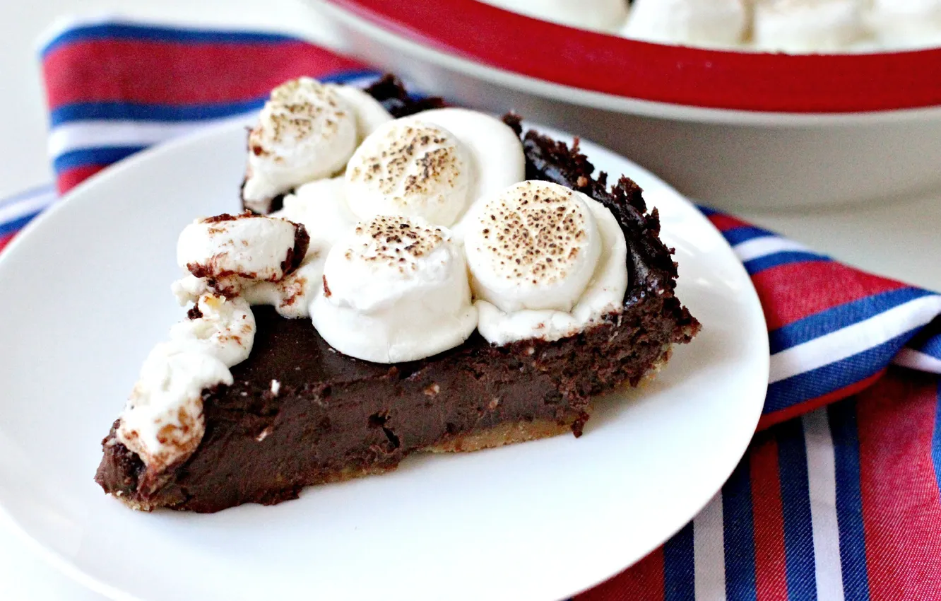 Photo wallpaper background, widescreen, Wallpaper, food, chocolate, plate, cake, wallpaper