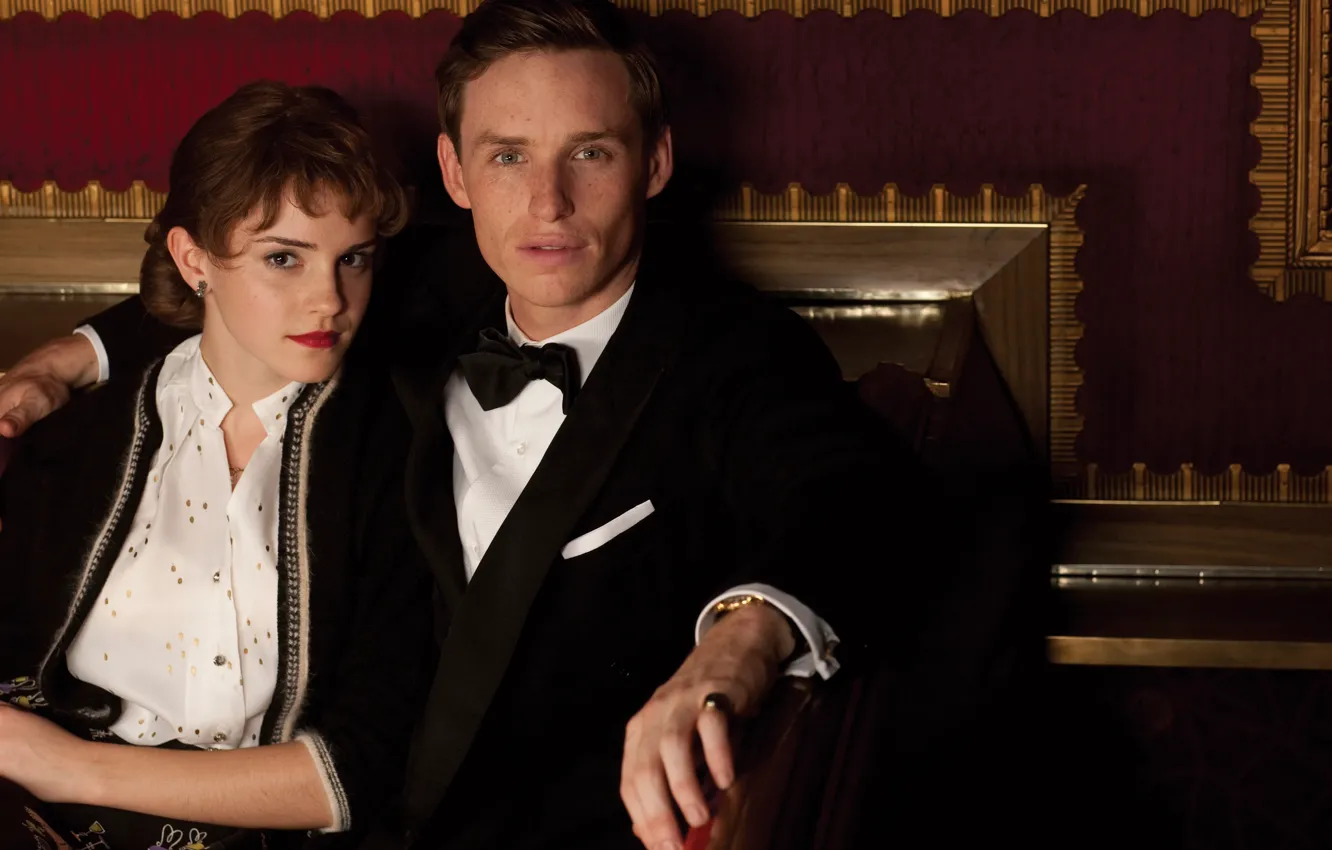 Photo wallpaper Emma Watson, Eddie Redmayne, My Week with Marilyn, 7 days and nights with Marilyn