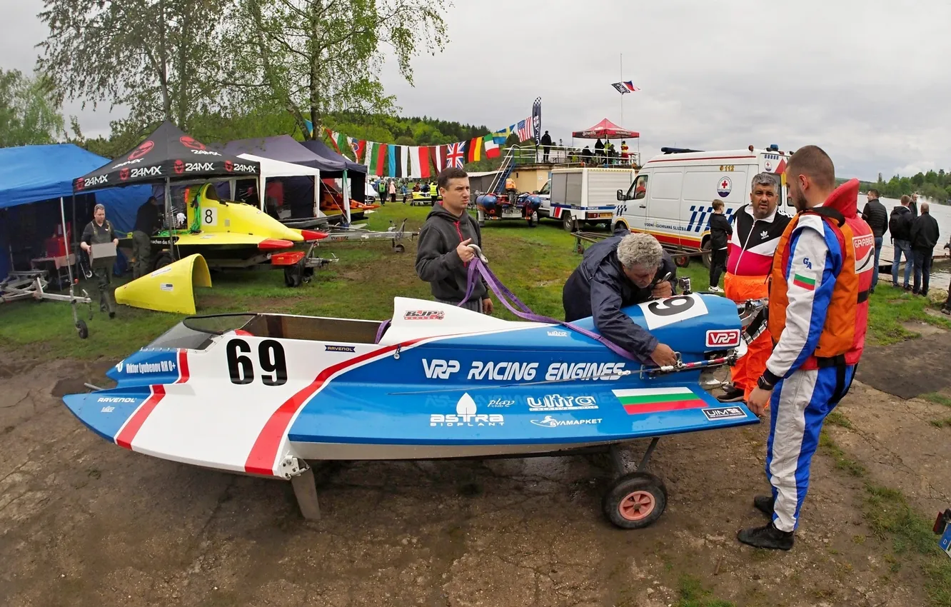 Photo wallpaper race, boat, speed