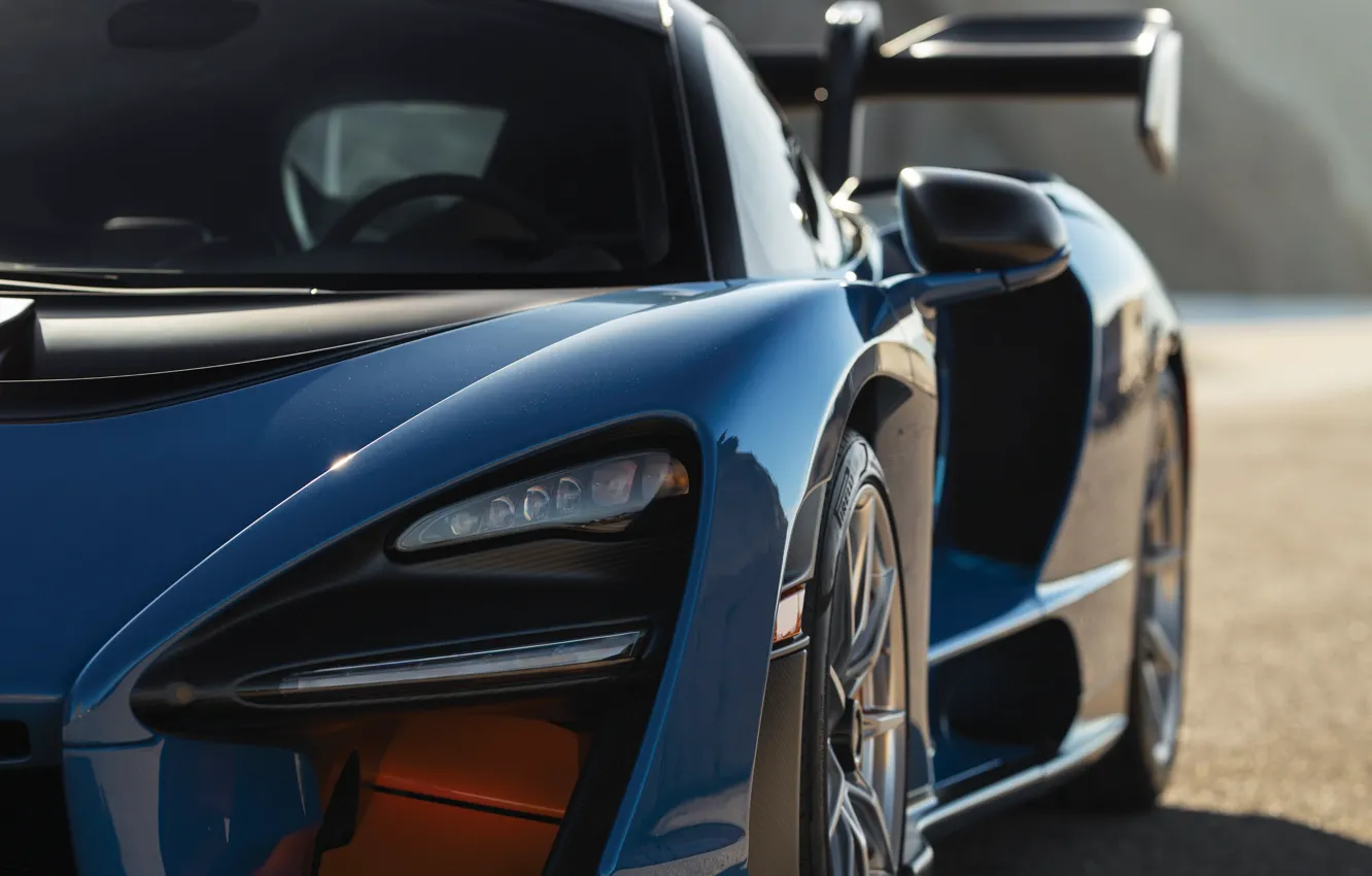 Photo wallpaper McLaren, close-up, Senna, McLaren Senna