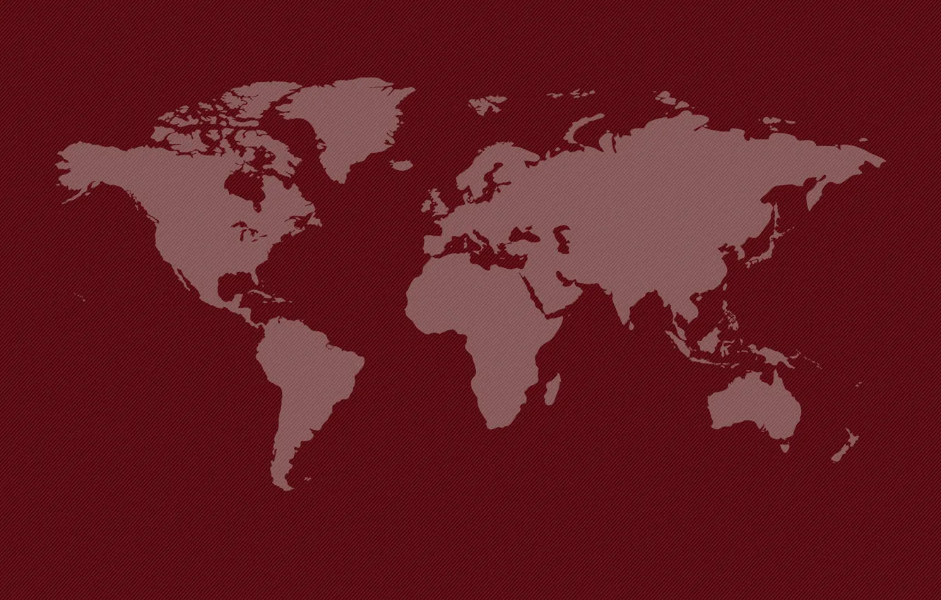 Photo wallpaper earth, the world, continents, world map, red background, continents