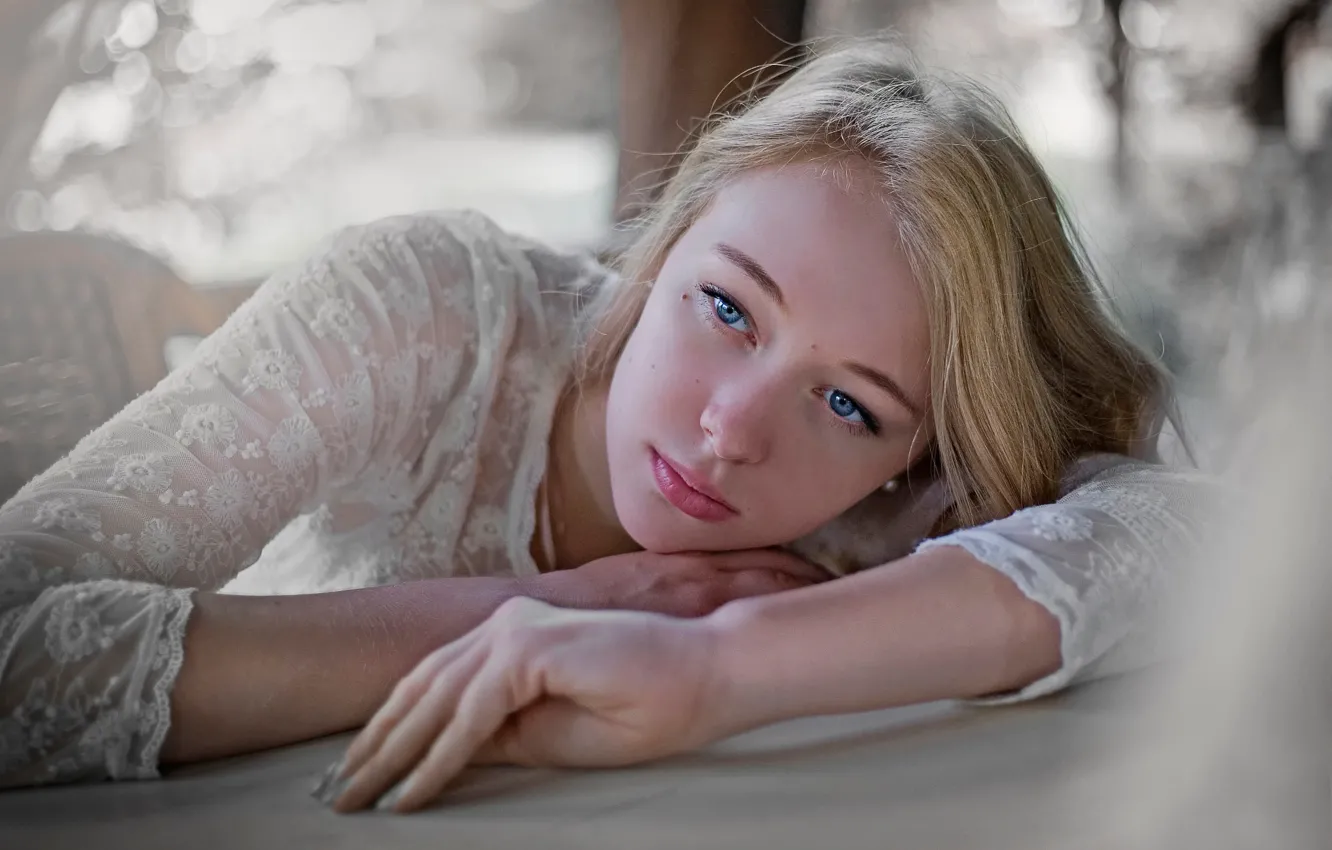 Photo wallpaper look, sweetheart, portrait, young