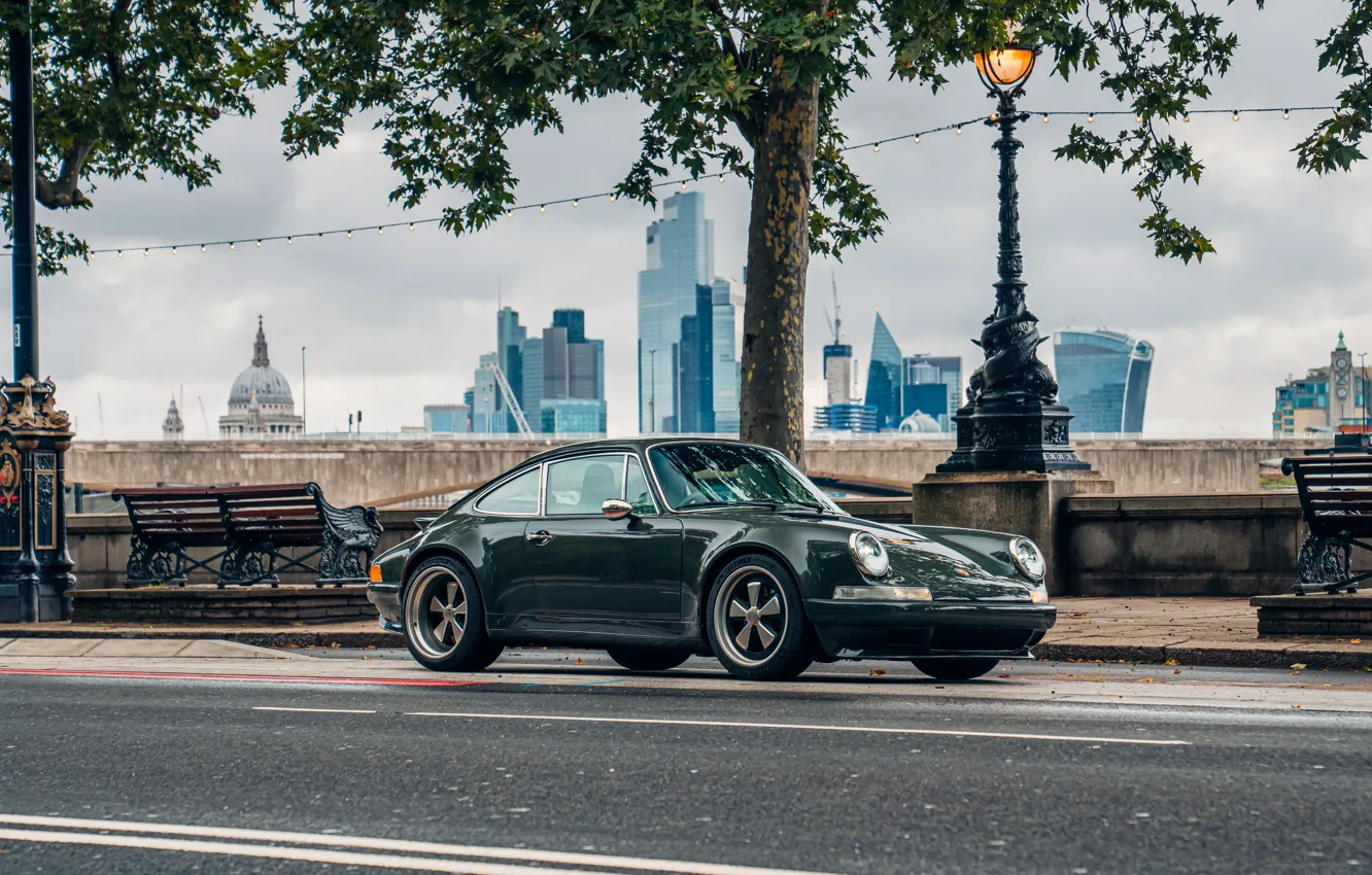 Photo wallpaper car, city, Porsche, London, Theon Design Porsche 911, 811