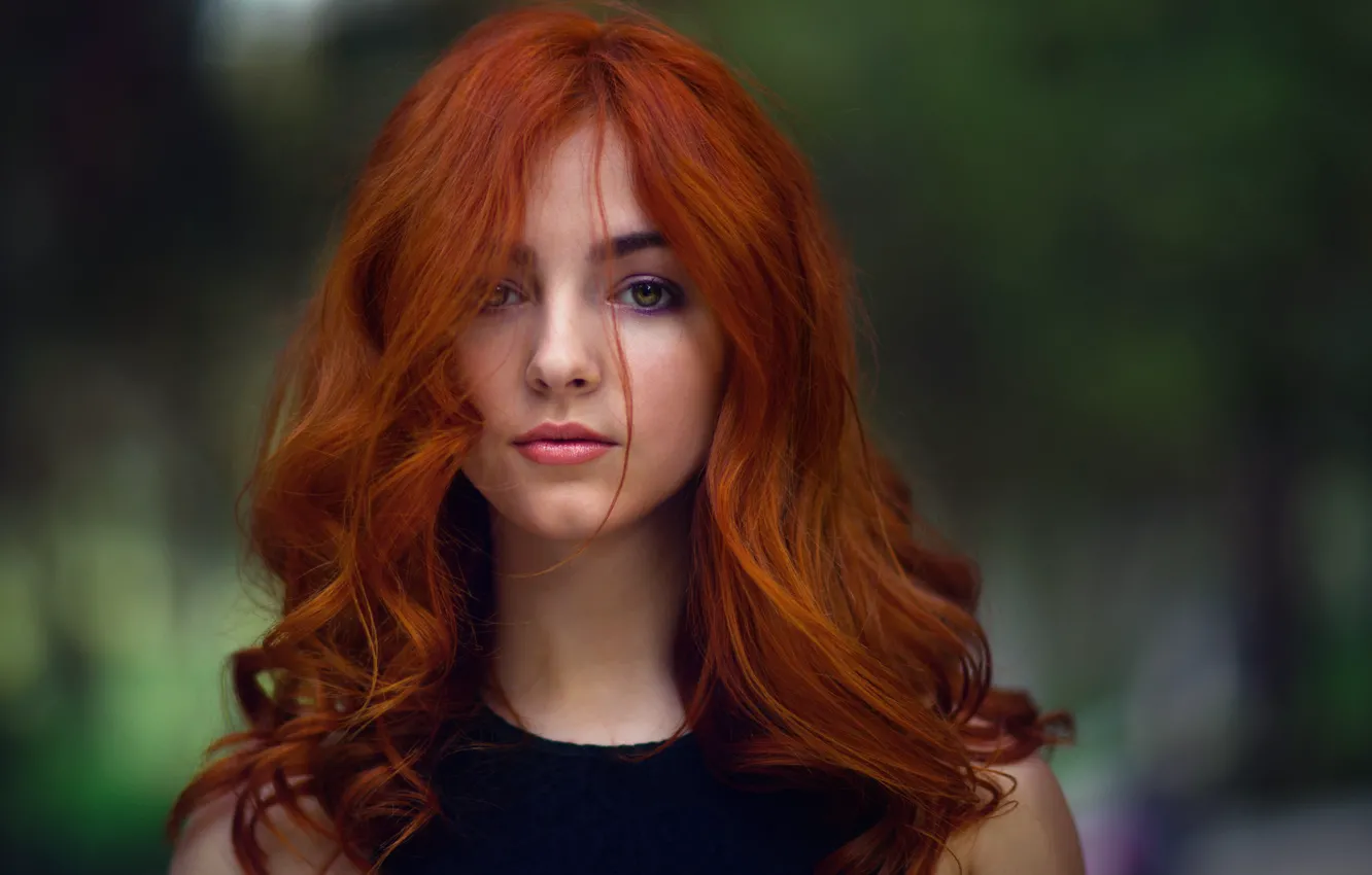 Photo wallpaper sponge, the beauty, redhead, ginger, Lashon Rise