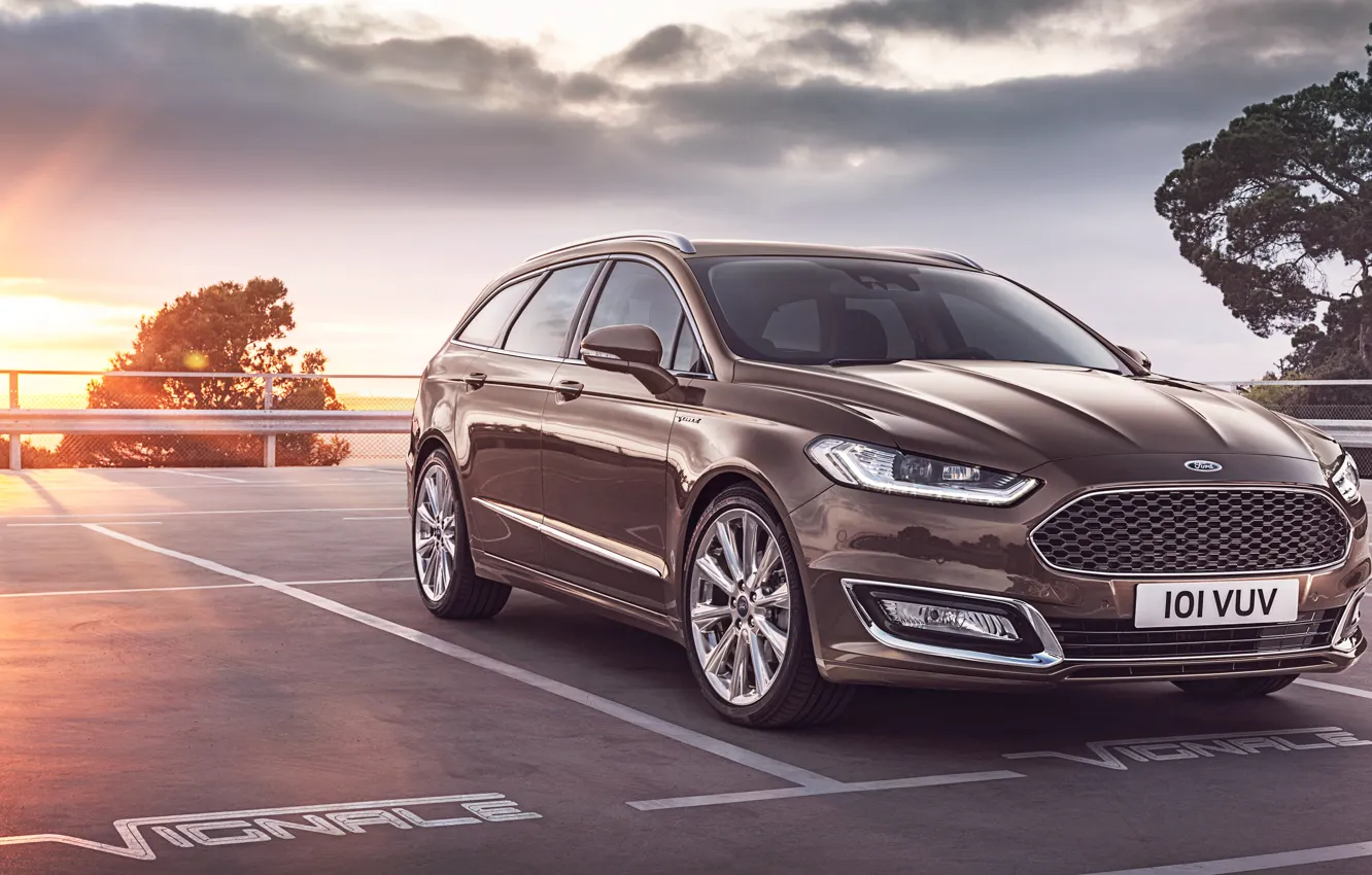 Photo wallpaper Ford, Ford, universal, Mondeo, Mondeo, 2015, Turnier, Vignale