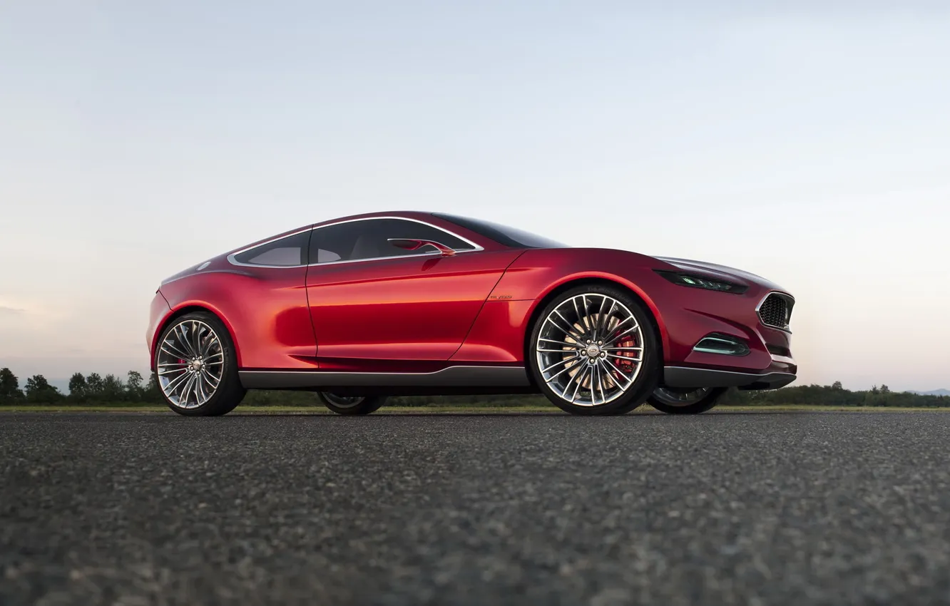 Photo wallpaper road, Ford, the concept, Ford, evos