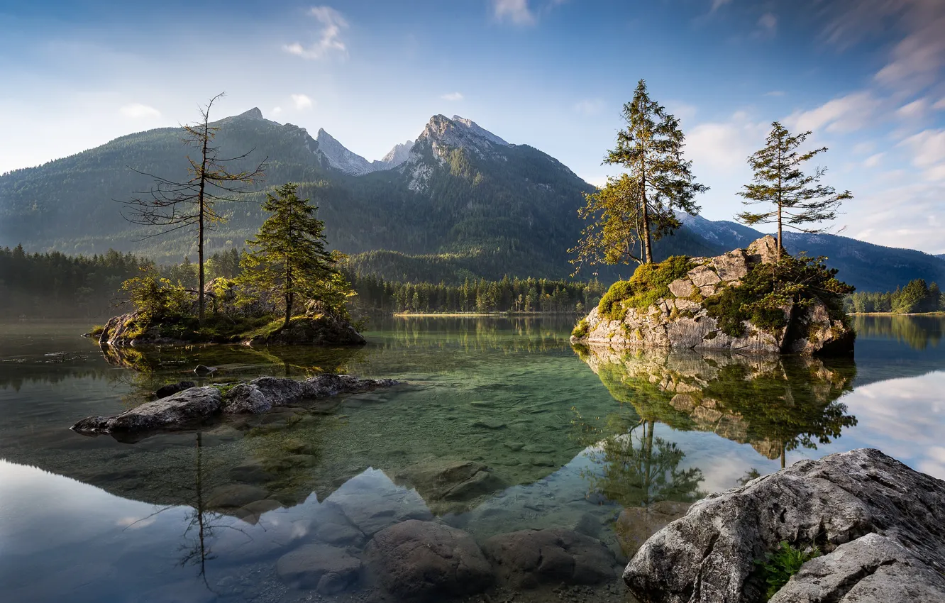 Photo wallpaper the sky, landscape, lake