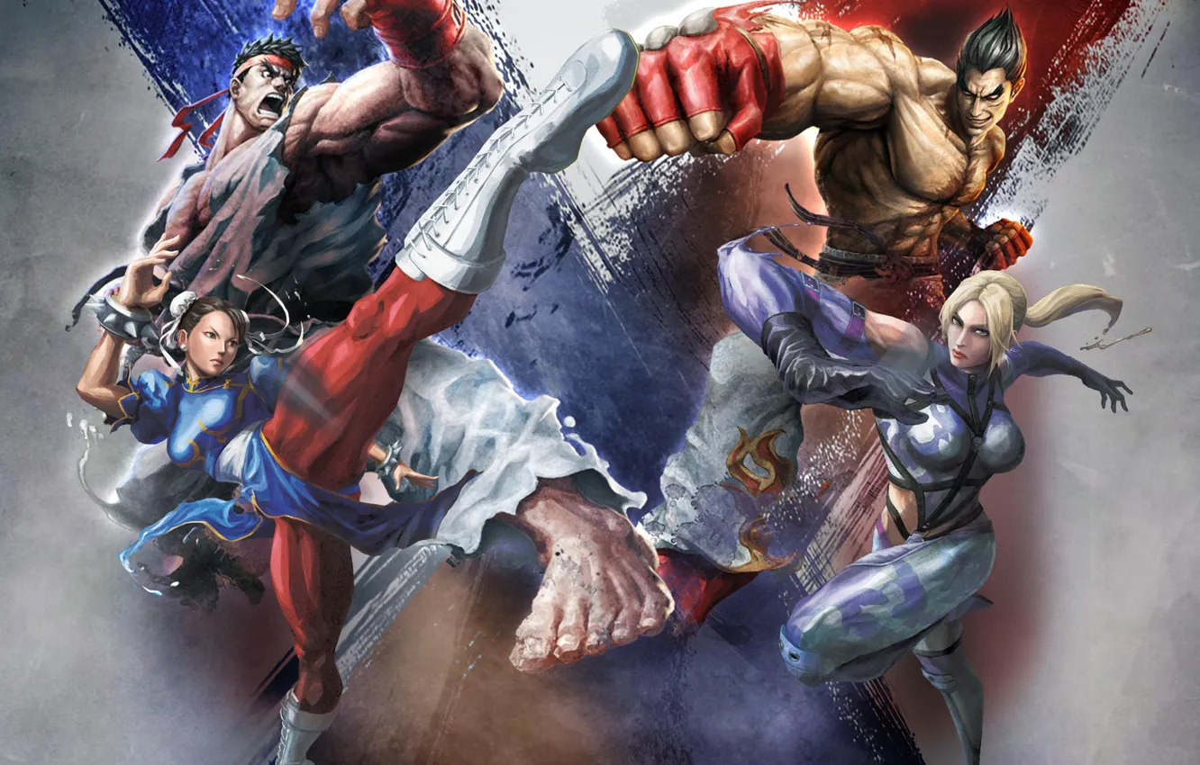 Photo wallpaper fighting, Street Fighter X Tekken, Pastgen