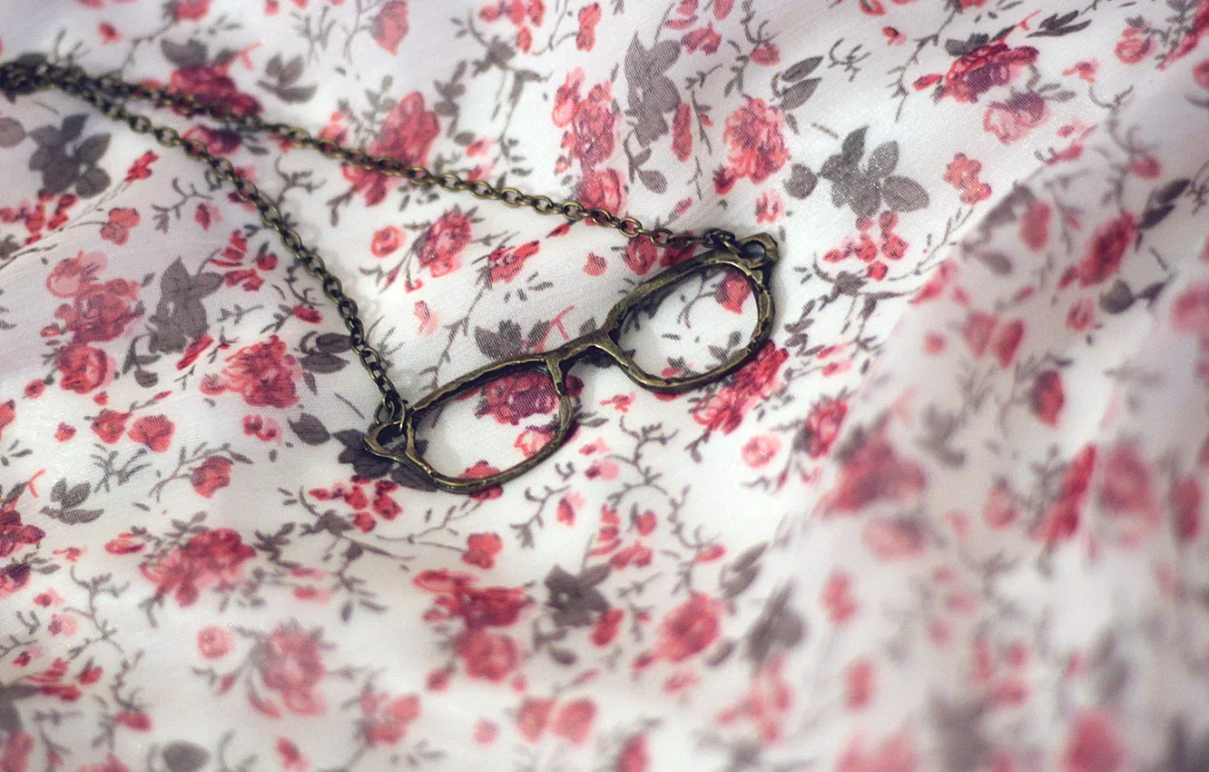 Photo wallpaper glasses, pendant, fabric