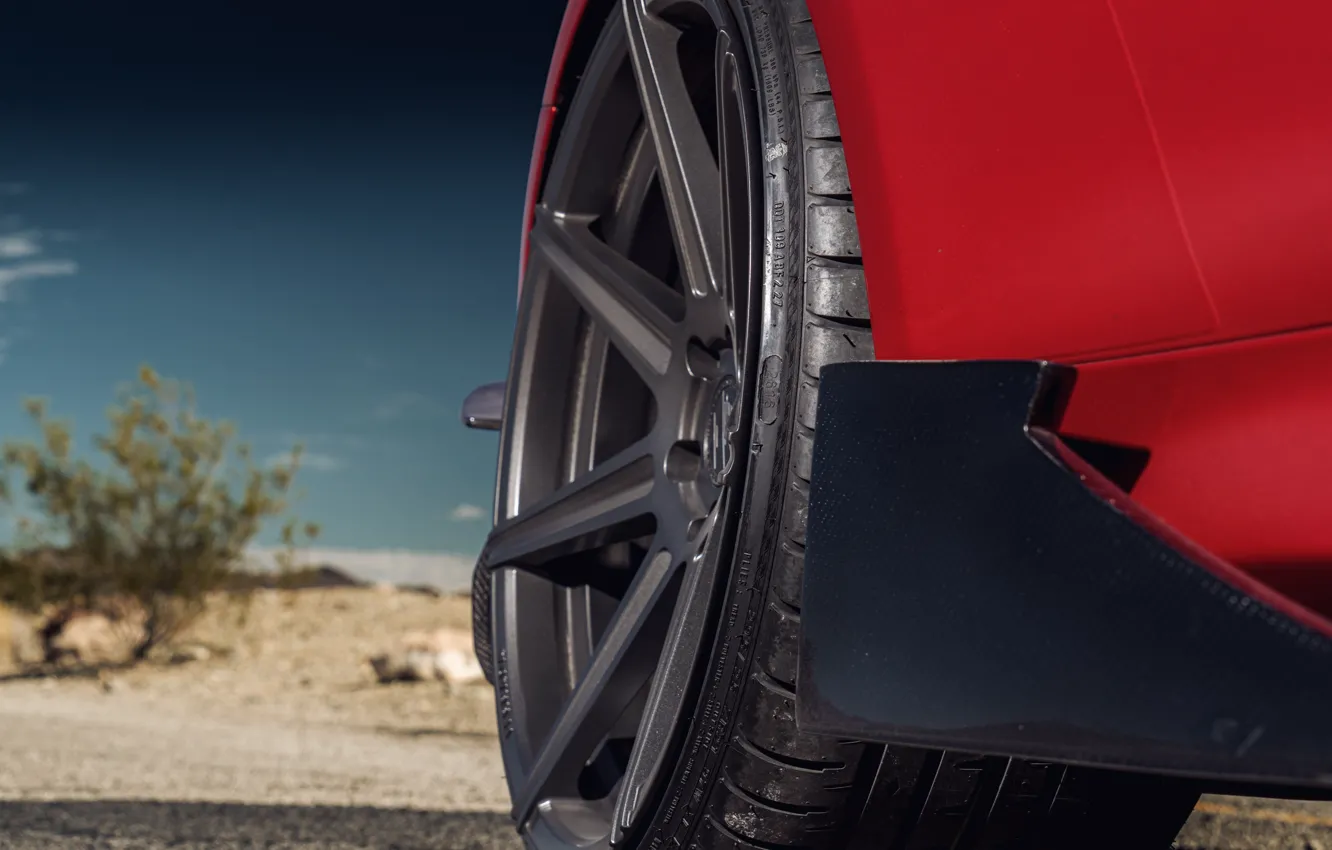 Photo wallpaper macro, red, drives, BMW M4