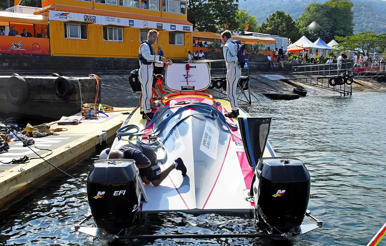 Photo wallpaper race, boat, speed