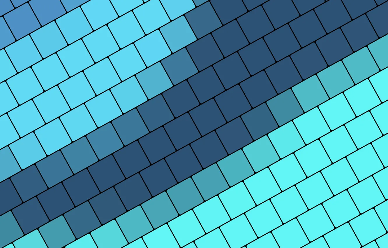 Photo wallpaper blue, blue, squares, geometry, color, material, desing