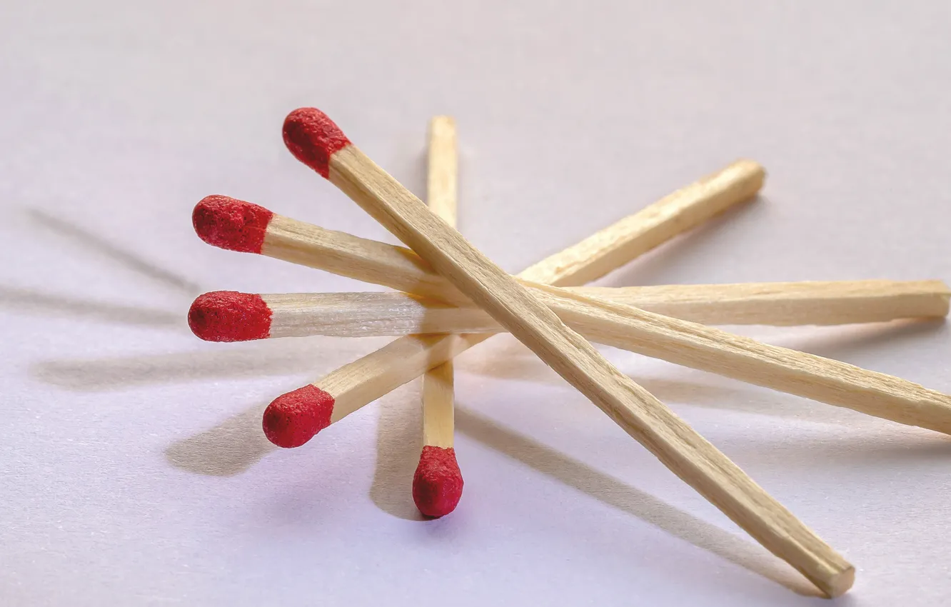 Photo wallpaper macro, background, matches