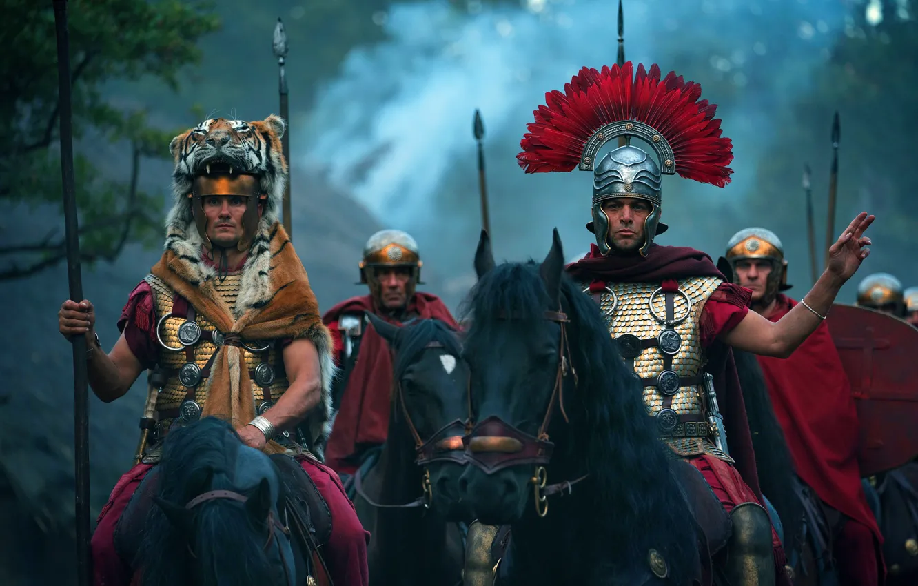 Photo wallpaper Rome, Soldiers, Horse, Warriors, TV series, TV series, 2020, The Romans