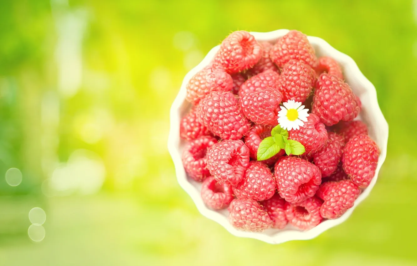 Photo wallpaper berries, raspberry, background, food