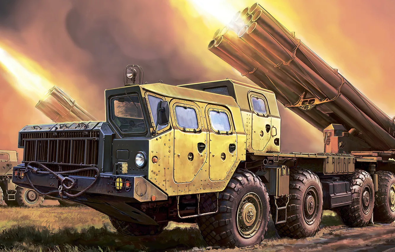 Photo wallpaper USSR, MLRS, Andrei Zhirnov, BM-30