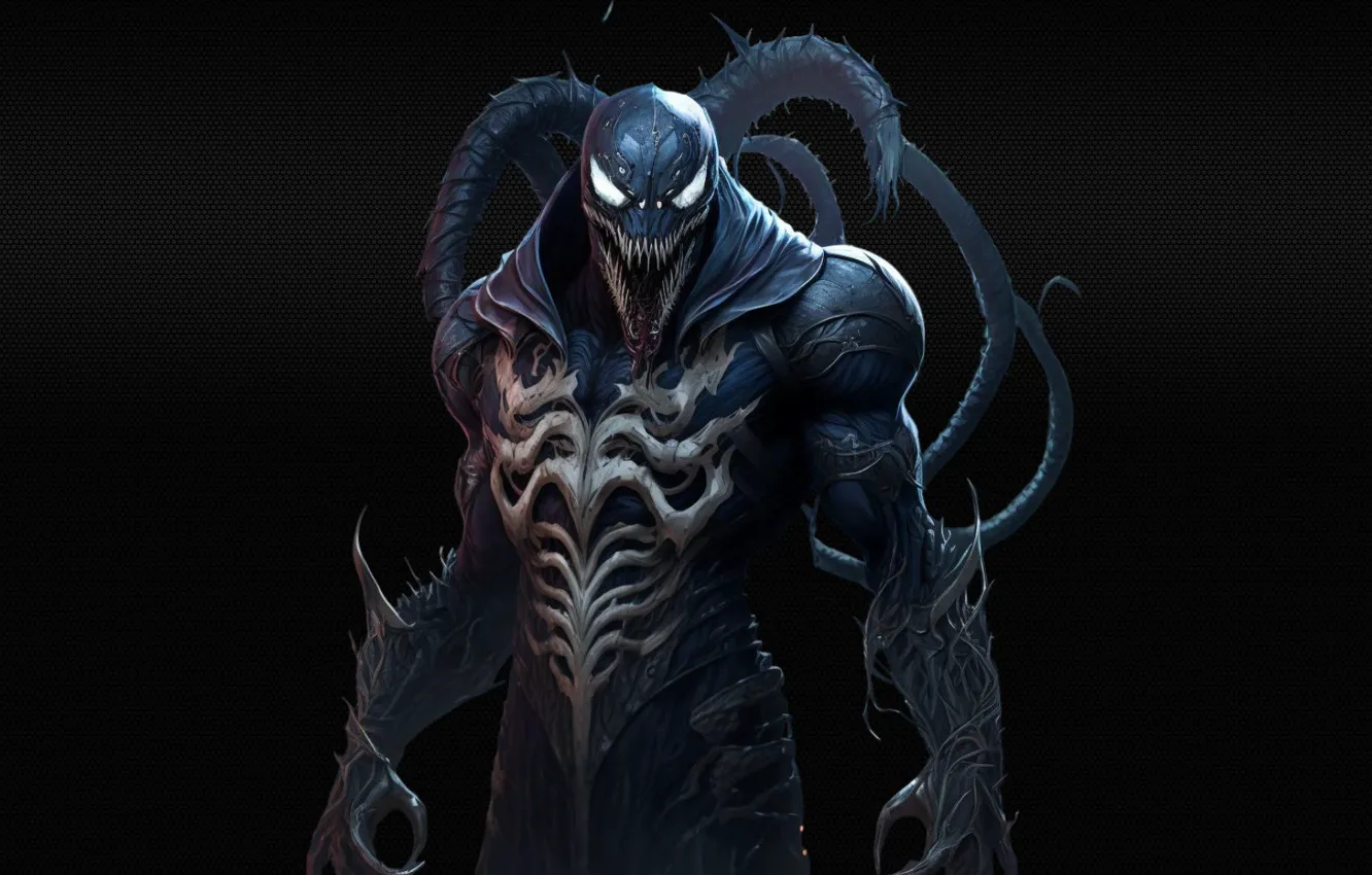 Photo wallpaper Marvel Comics, MidJourney, neuroart, Venom, Marvel, Venom, Symbiote, Marvel