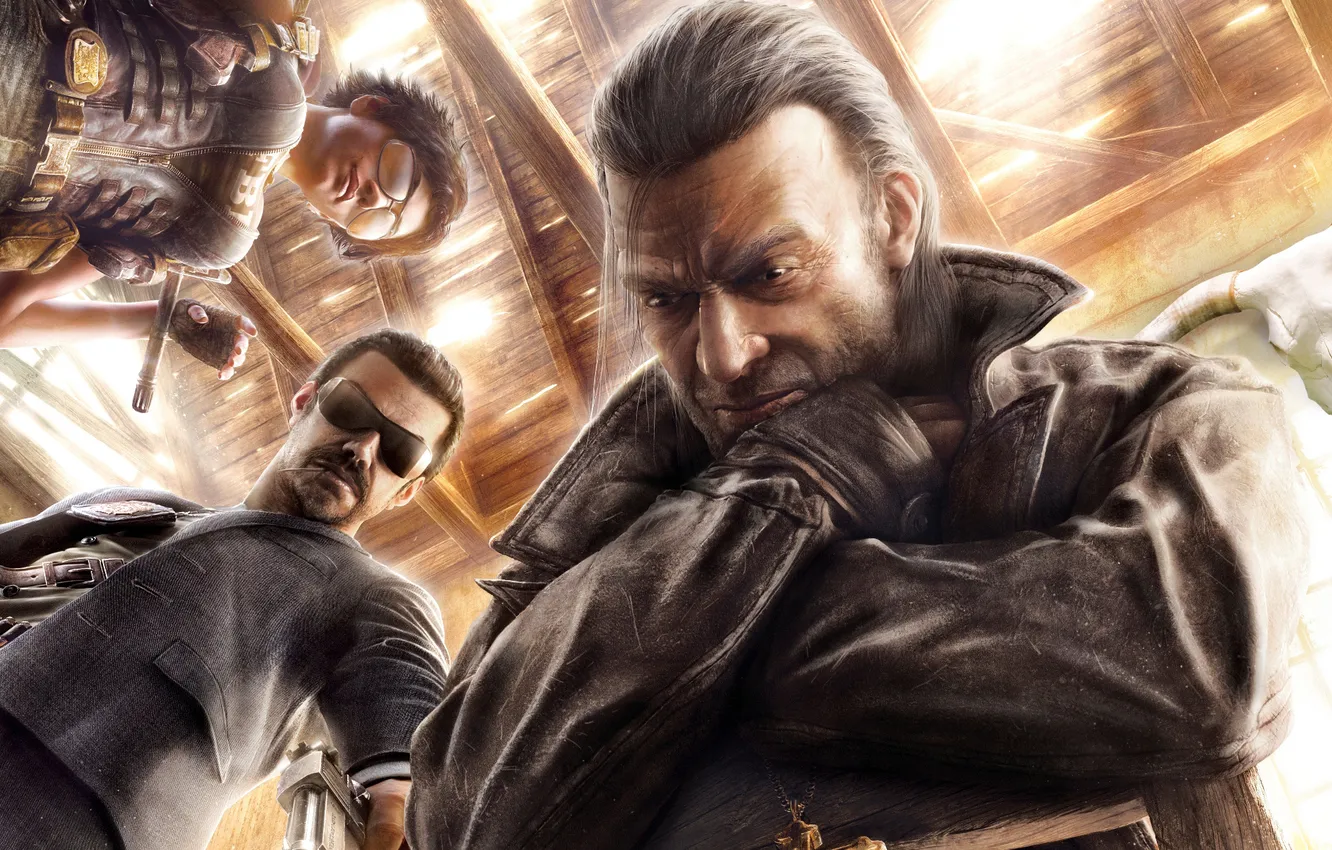 Photo wallpaper police, The Cartel, potolok, Call Of Juarez