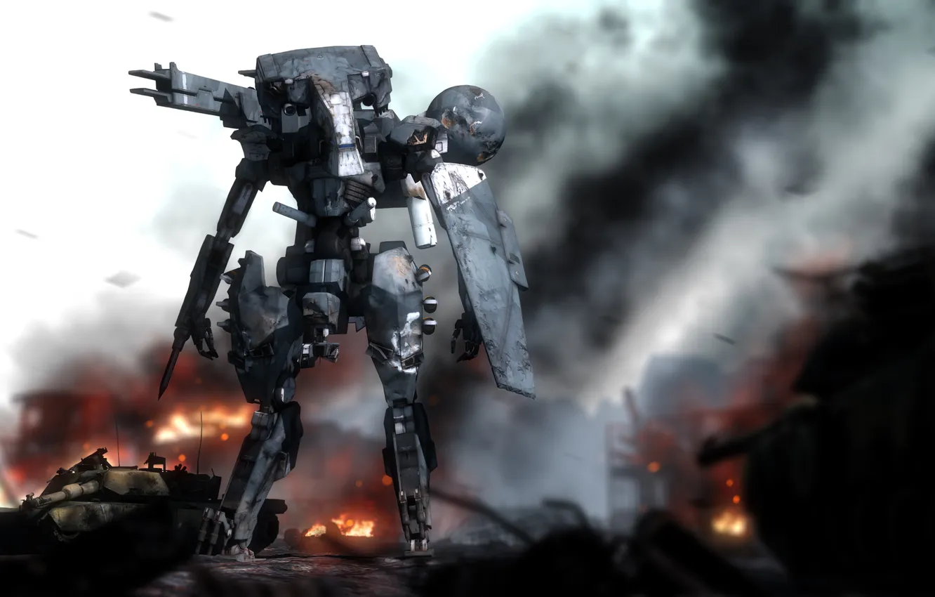 Photo wallpaper robot, tank, konami, Metal Gear Solid V: The Phantom Pain, The Phantom Pain, Metal Gear …