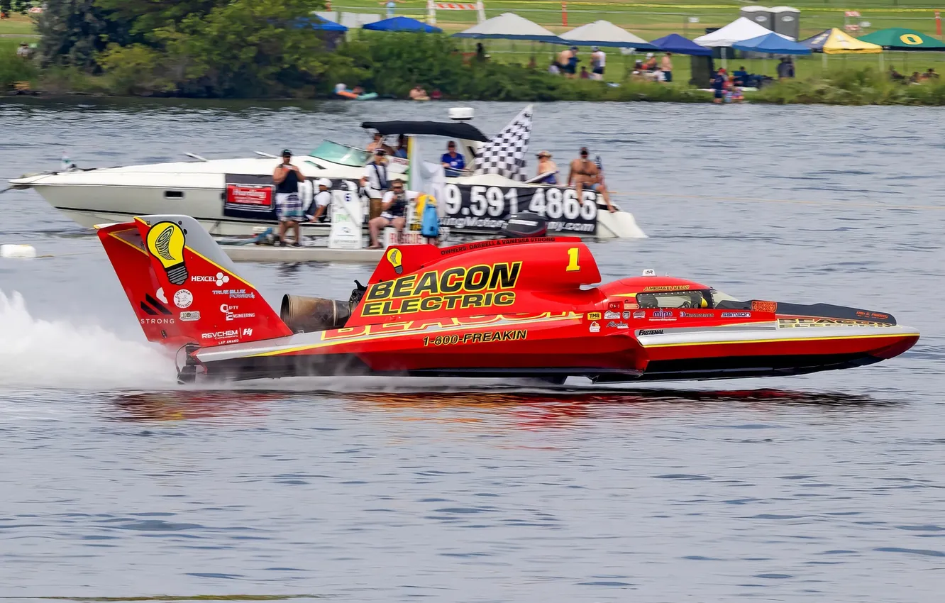 Photo wallpaper race, boat, speed