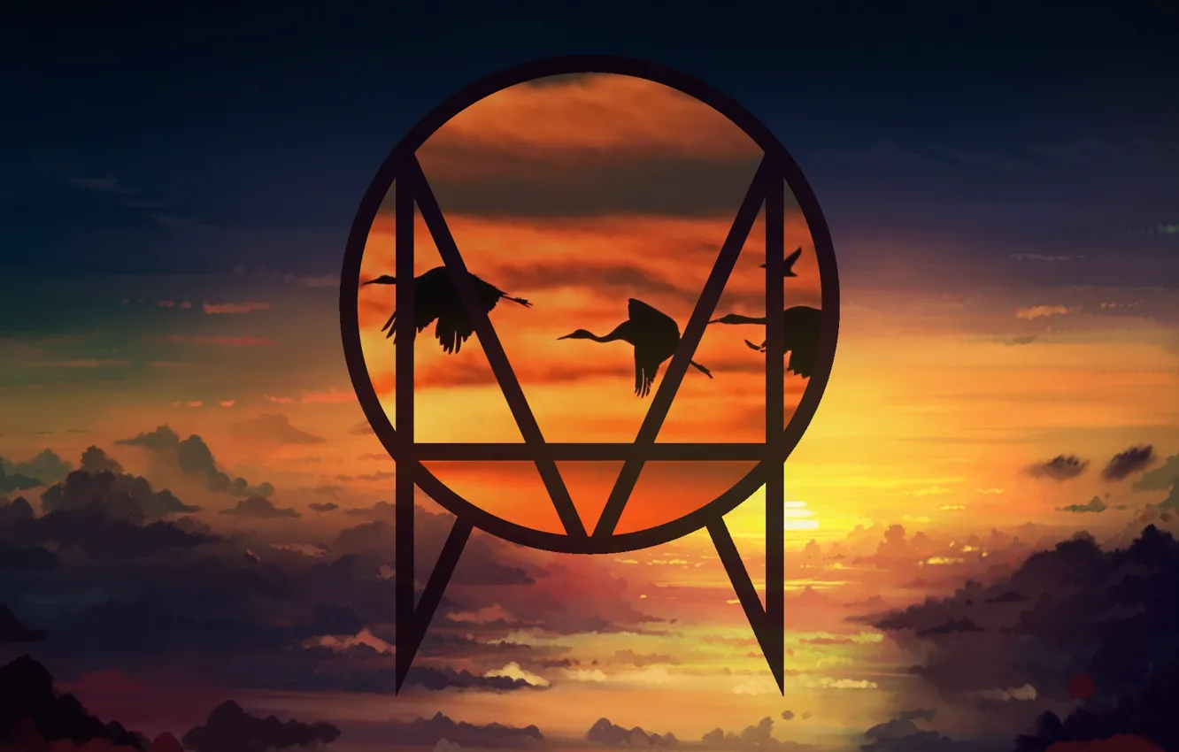 Photo wallpaper sky, Skrillex, duck, OWSLA