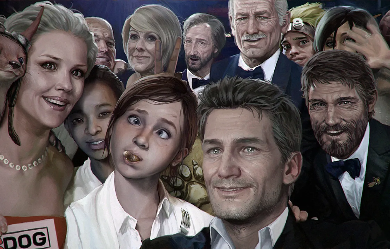 Photo wallpaper Nathan Drake, Uncharted, The Last of Us, Naughty Dog, Joel, Ellie, David, Riley Abel