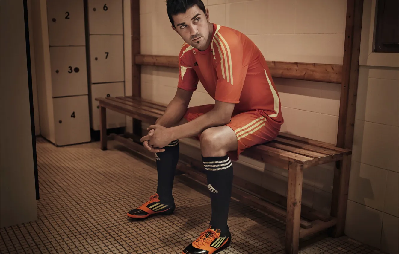 Photo wallpaper football, sport, form, player, football, David Villa, David Villa, Sport