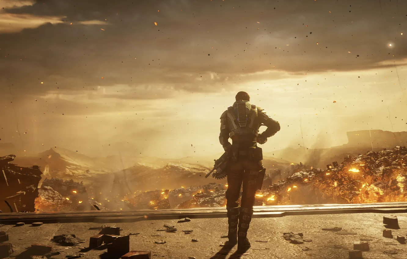 Photo wallpaper Gears of war 5, Kate Diaz, devastation