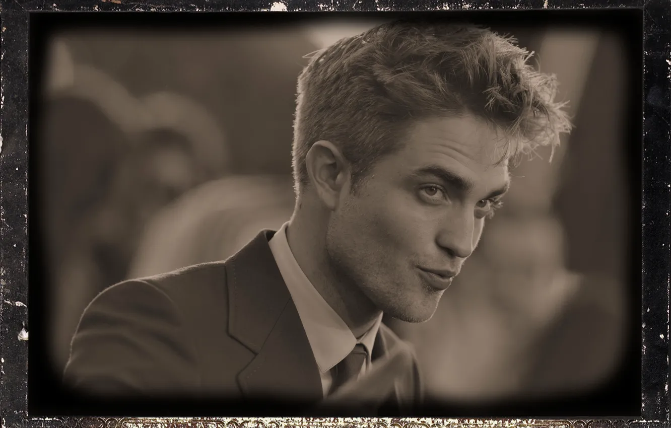 Photo wallpaper lips, actor, Male, Robert Pattinson