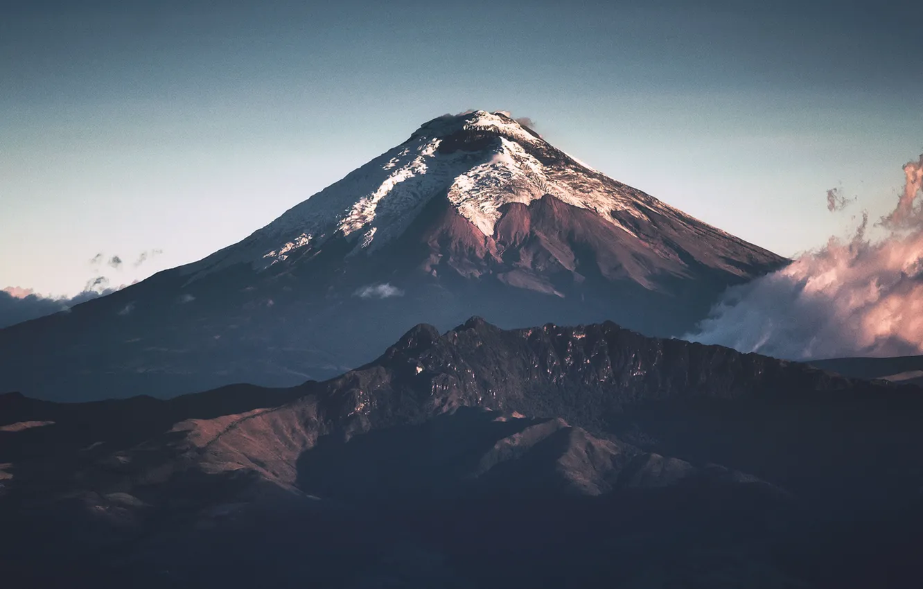 Photo wallpaper volcano, volcanic, Cotopaxi