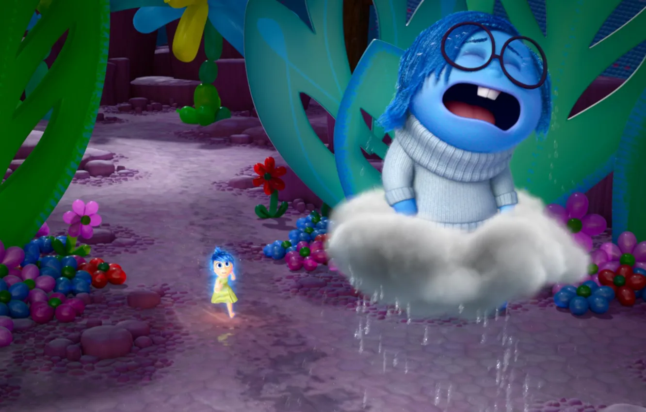 Photo wallpaper cry, cloud, animated film, animated movie, kumo, Inside Out