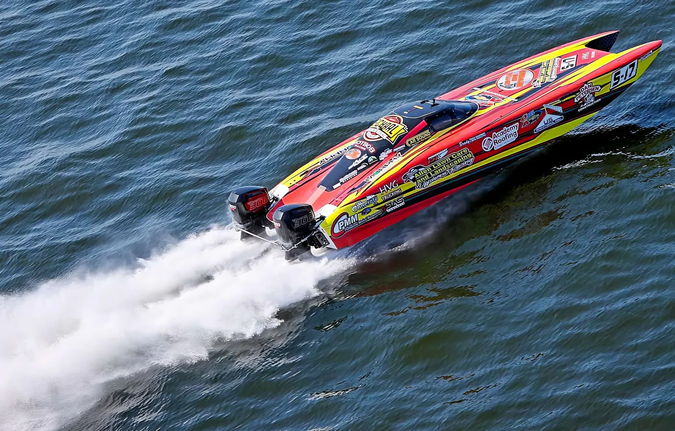 Photo wallpaper race, boat, speed