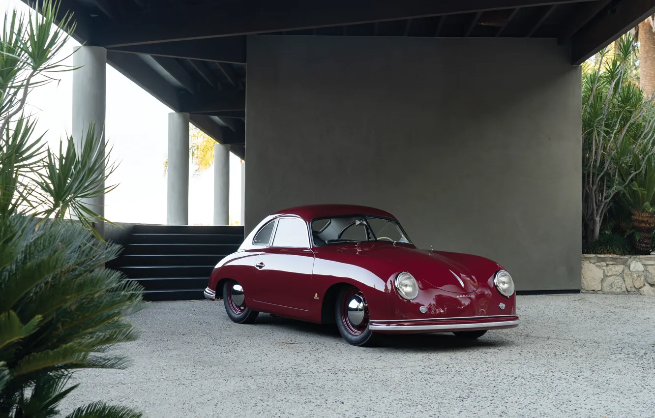 Photo wallpaper Porsche, retro, classic, 356, 1951, Porsche 356 1300 Coupe