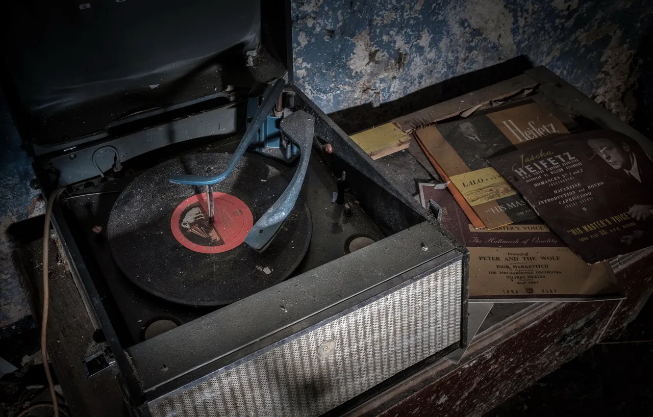 Photo wallpaper music, vinyl, record player