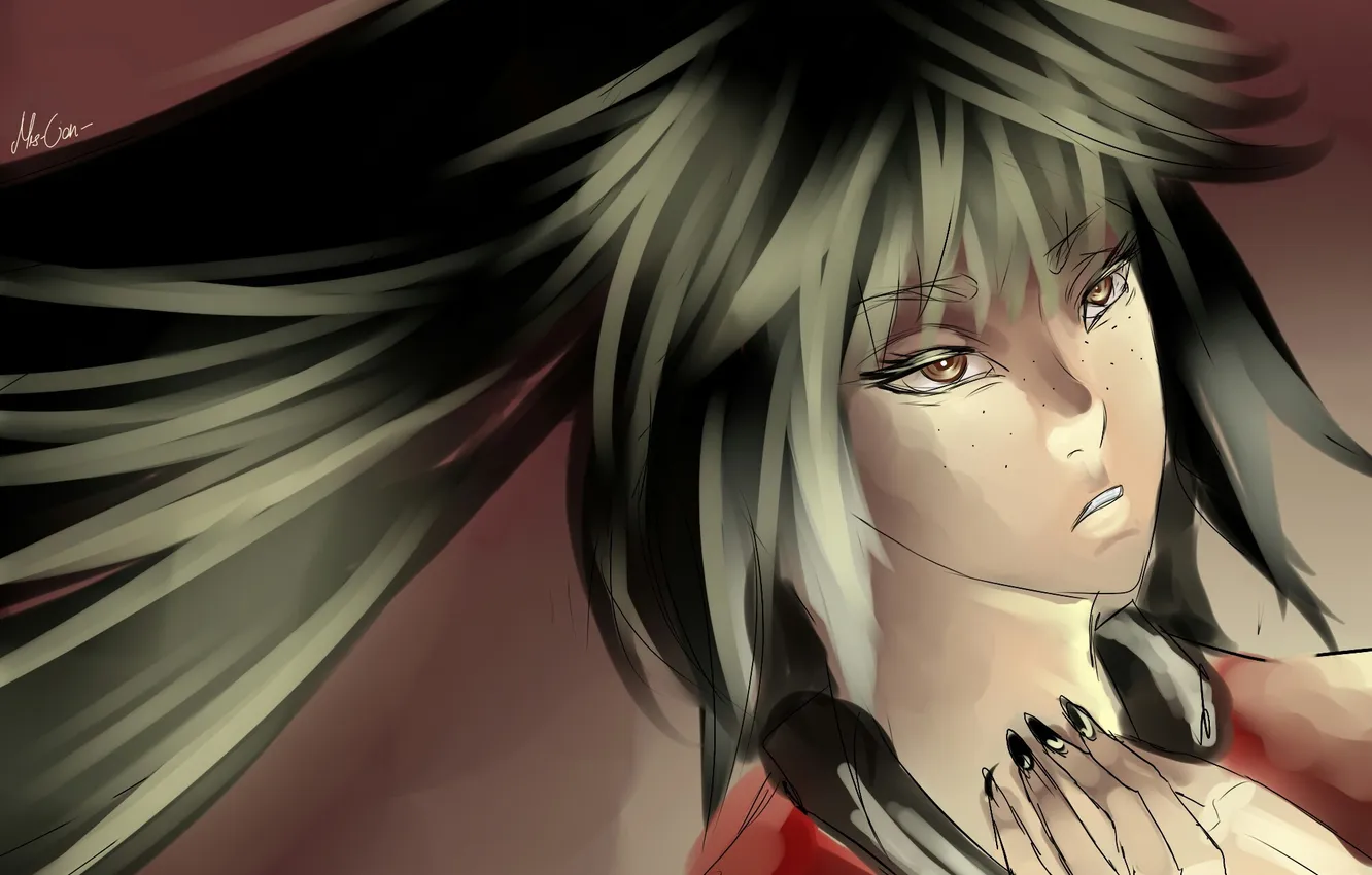 Photo wallpaper look, girl, light, hair