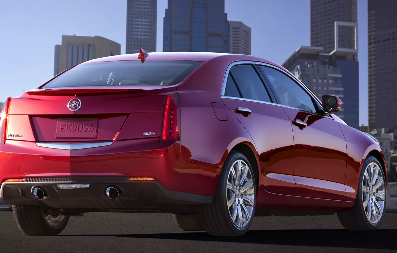 Photo wallpaper the city, sedan, ATS, Cadillas