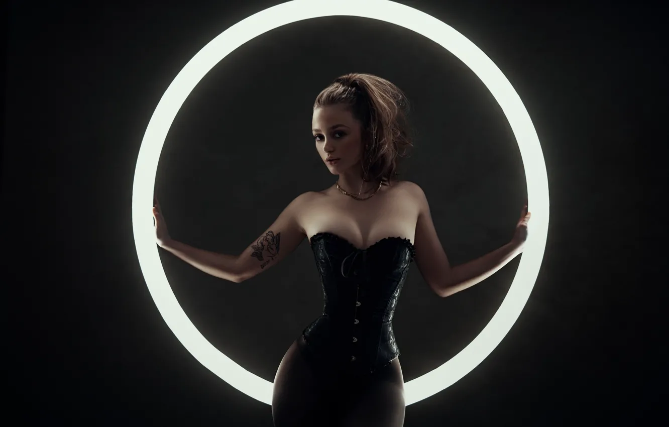 Photo wallpaper girl, model, figure, waist, FlashnModels