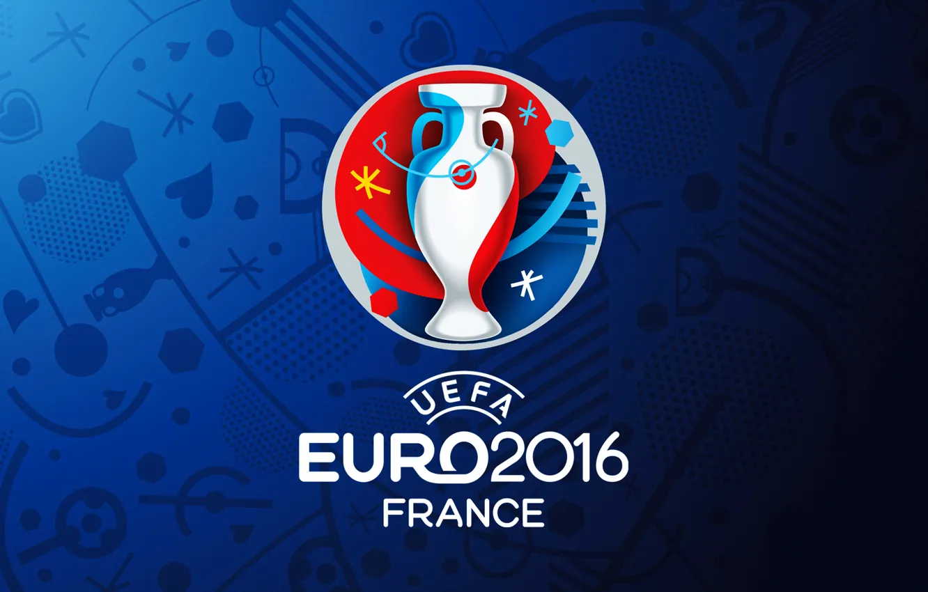 Photo wallpaper logo, France, football, euro, 2016